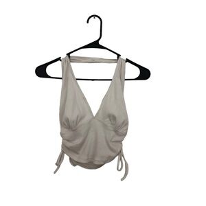 FOREVER 21 - Halter Top V-neck. White (Women’s Small)